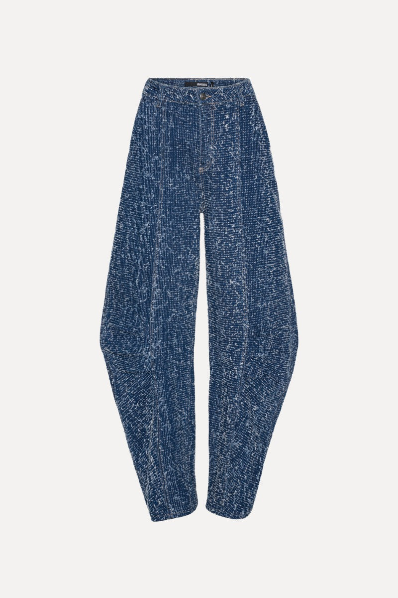 ROTATE DENIM LOOSE FIT PANTS - MEDIUM BLUE
