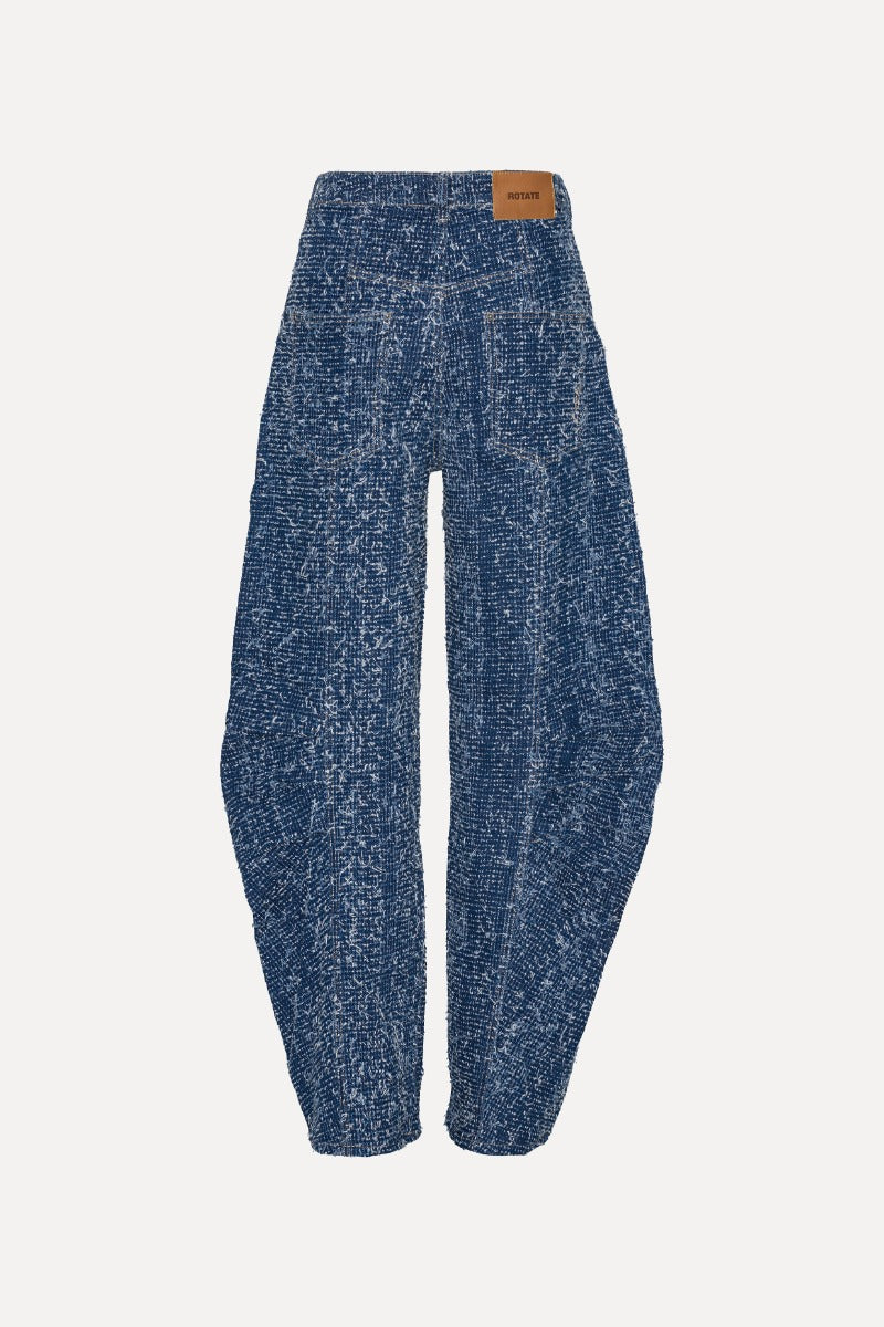 ROTATE DENIM LOOSE FIT PANTS - MEDIUM BLUE