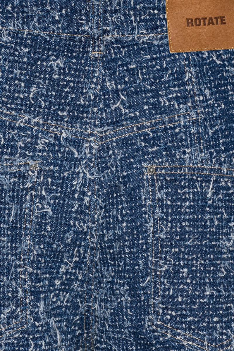 ROTATE DENIM LOOSE FIT PANTS - MEDIUM BLUE