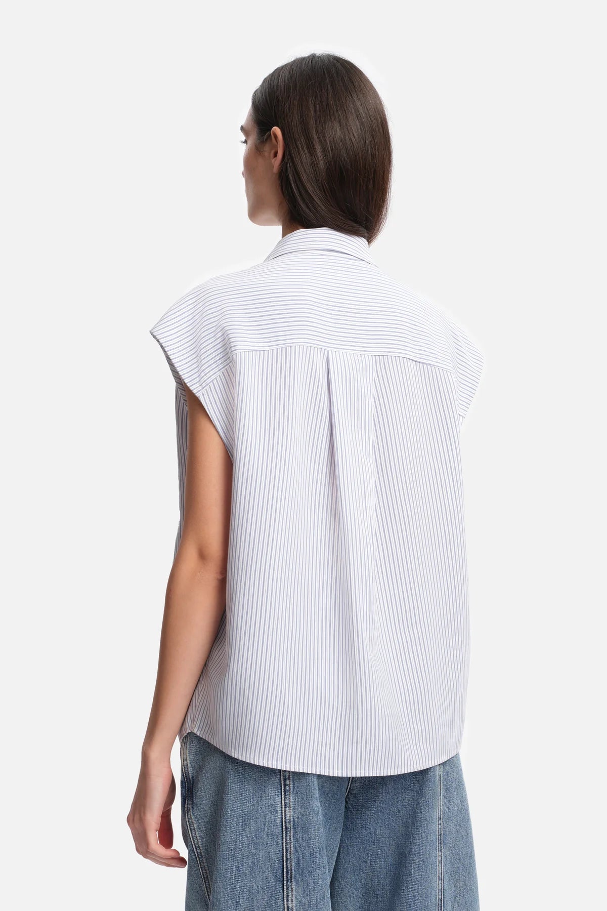 MARGAUX LÖNNBERG SWANN CHEMISE BLUE STRIPES