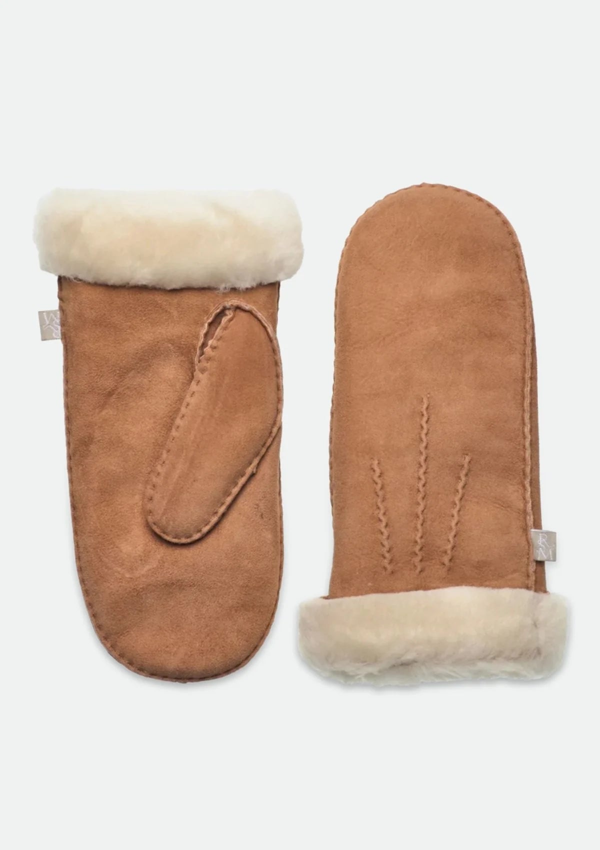 ROSEMUNDE SYDNEY SHEARLING GLOVES ALMOND