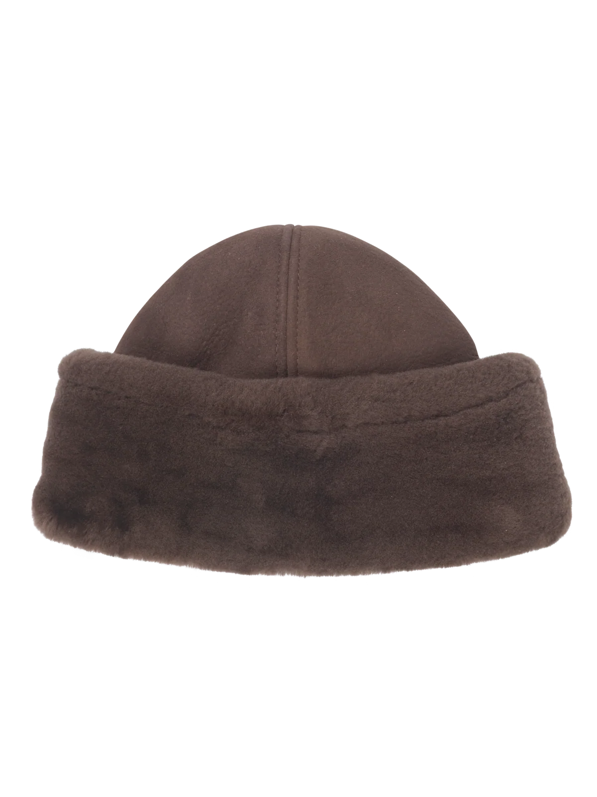ROSEMUNDE SYDNEY SHEARLING HAT COFFEE BROWN