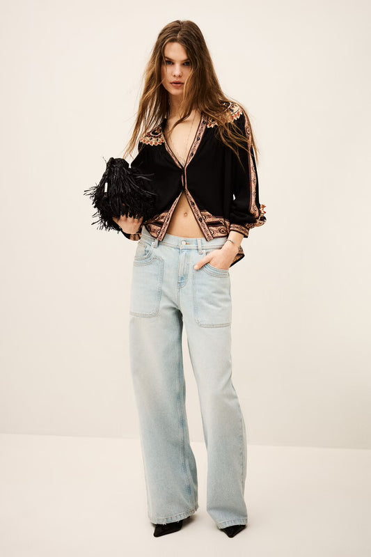 B&SH BLOUSE VALDA - CARBONE