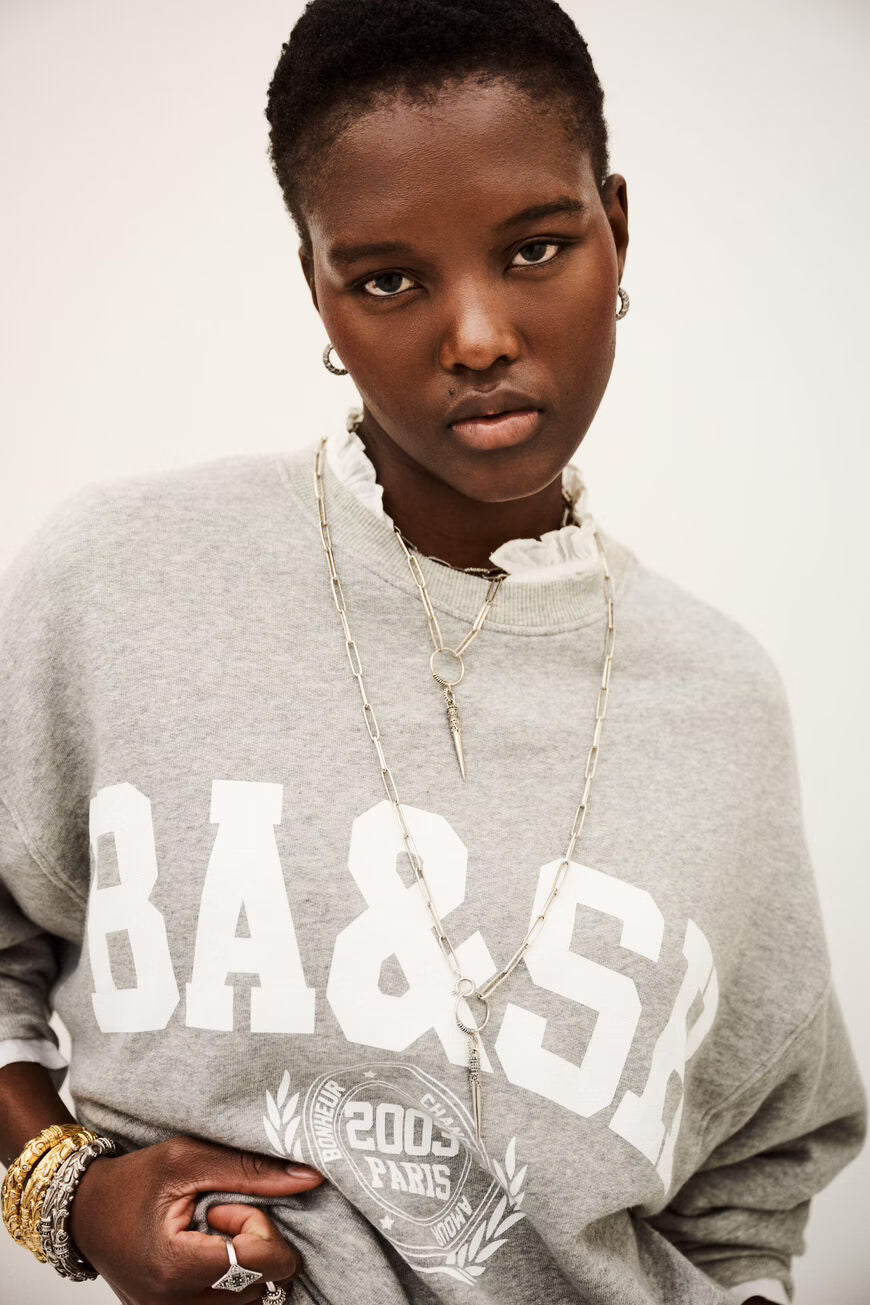 BA&SH BENJAMIN SWEATER - GREY