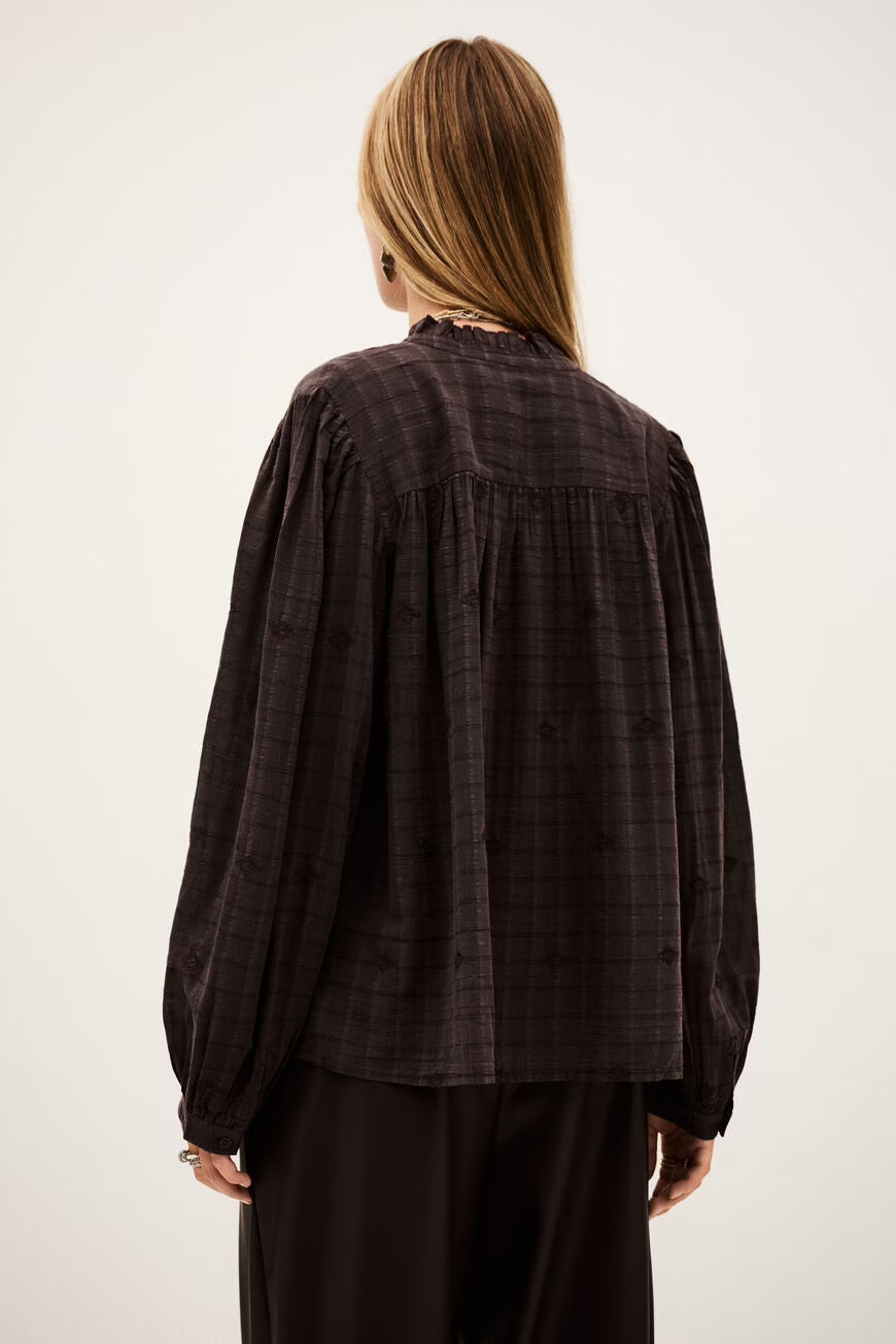 BA&SH MELODY BLOUSE - BROWN