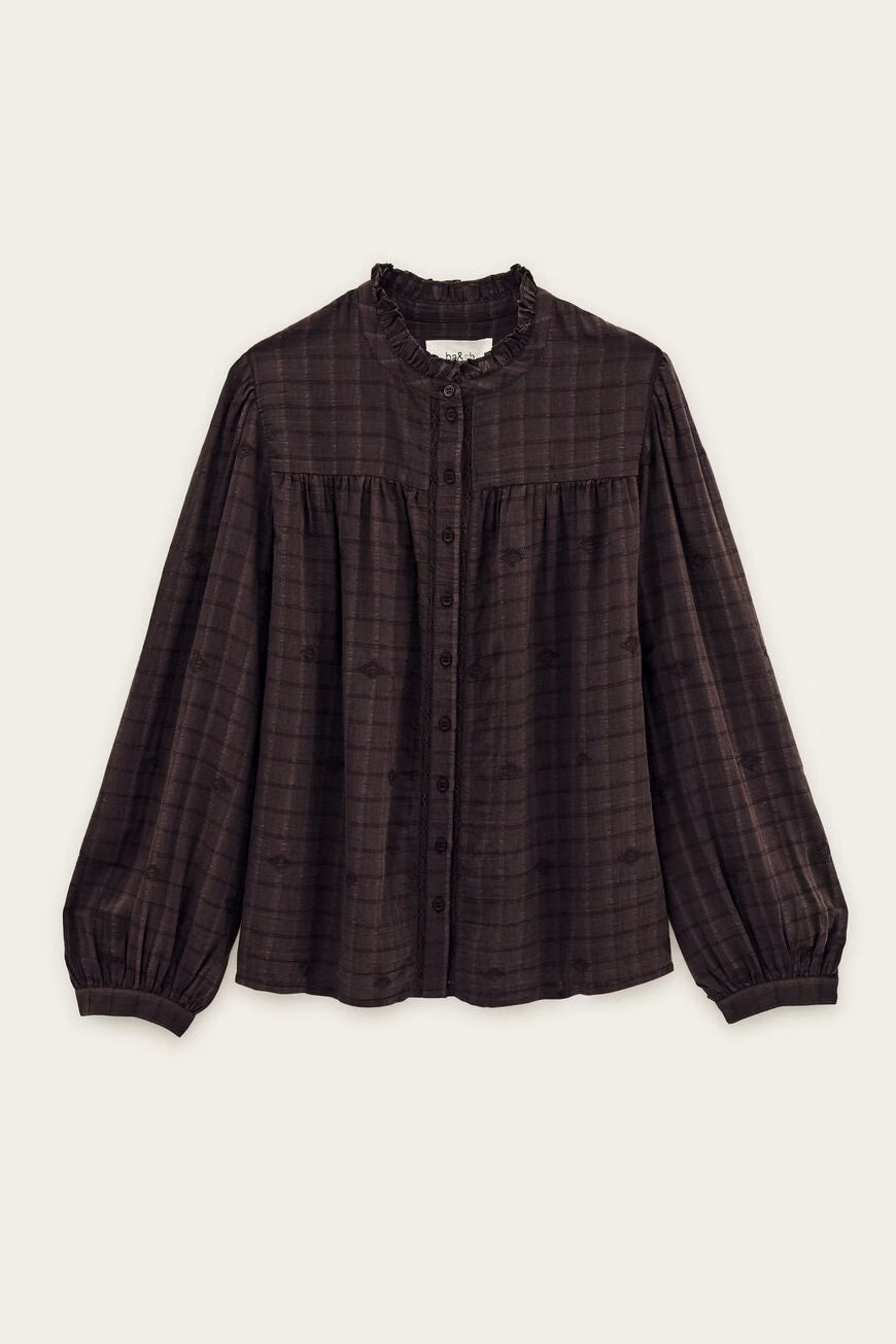 BA&SH MELODY BLOUSE - BROWN
