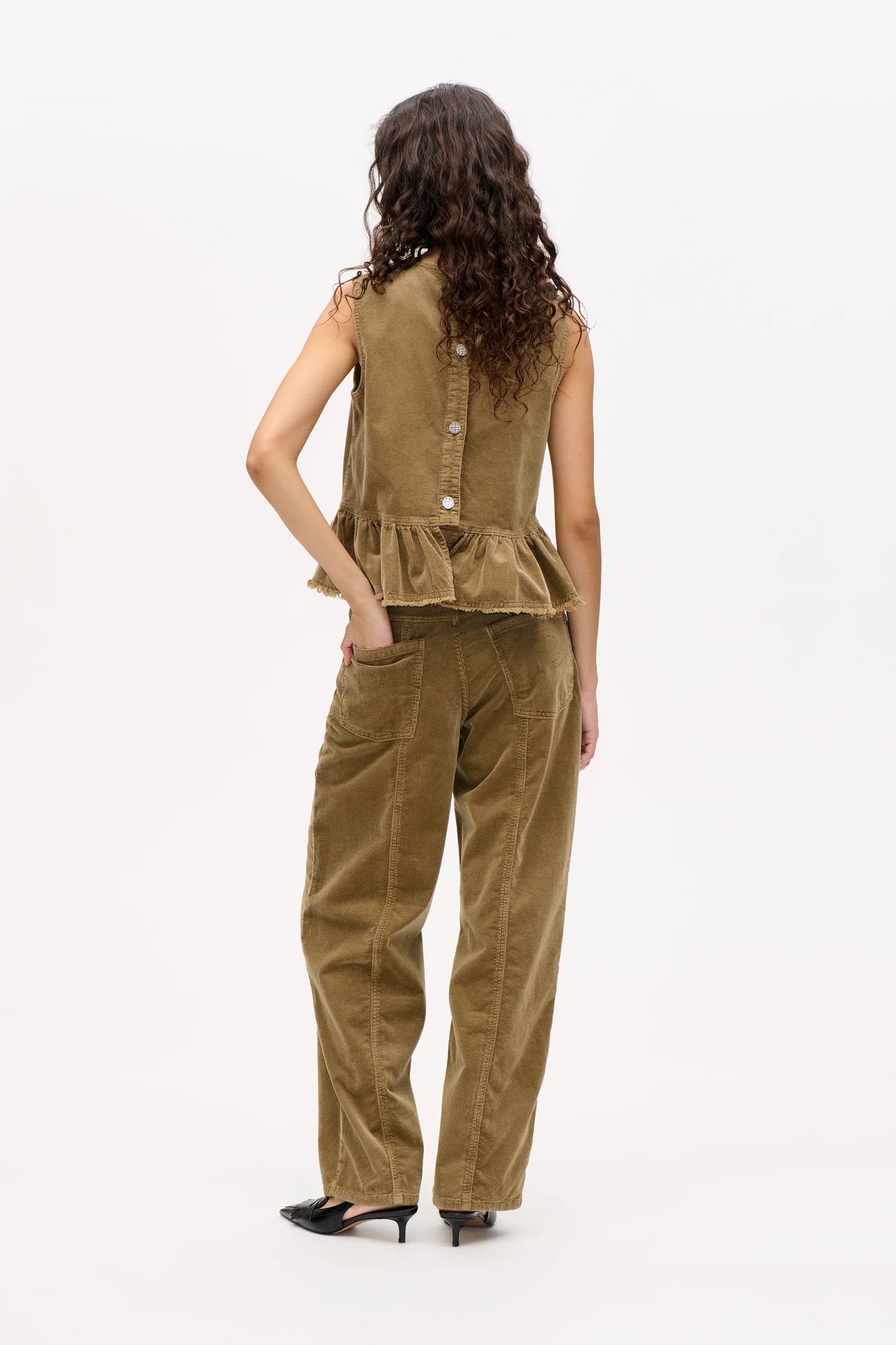 BAUM UND PFERDGARTEN NARA TROUSERS - SAVANNAH TAN