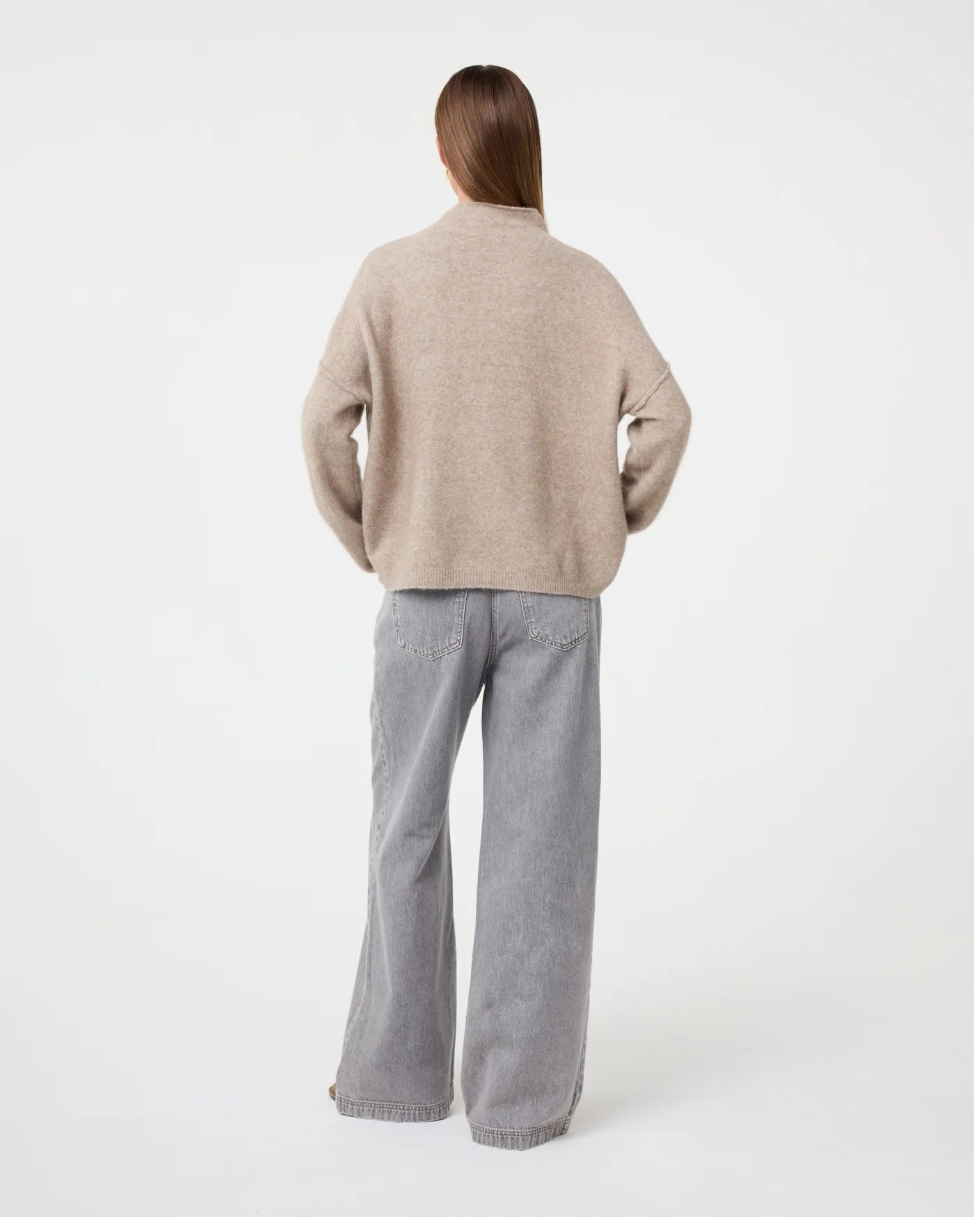 KNIT-TED KIM PULLOVER SAND