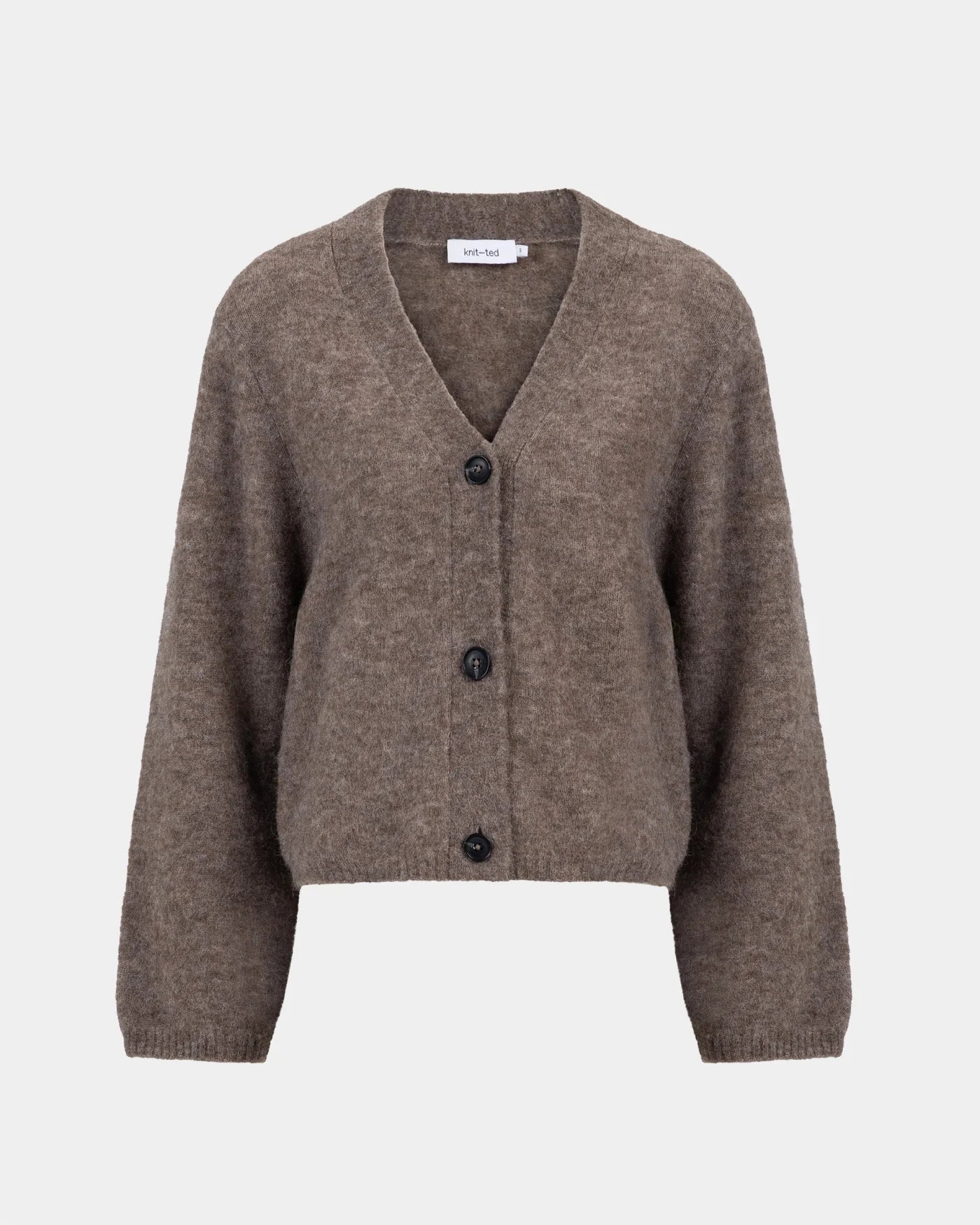 KNIT-TED ARIEL CARDIGAN WALNUT
