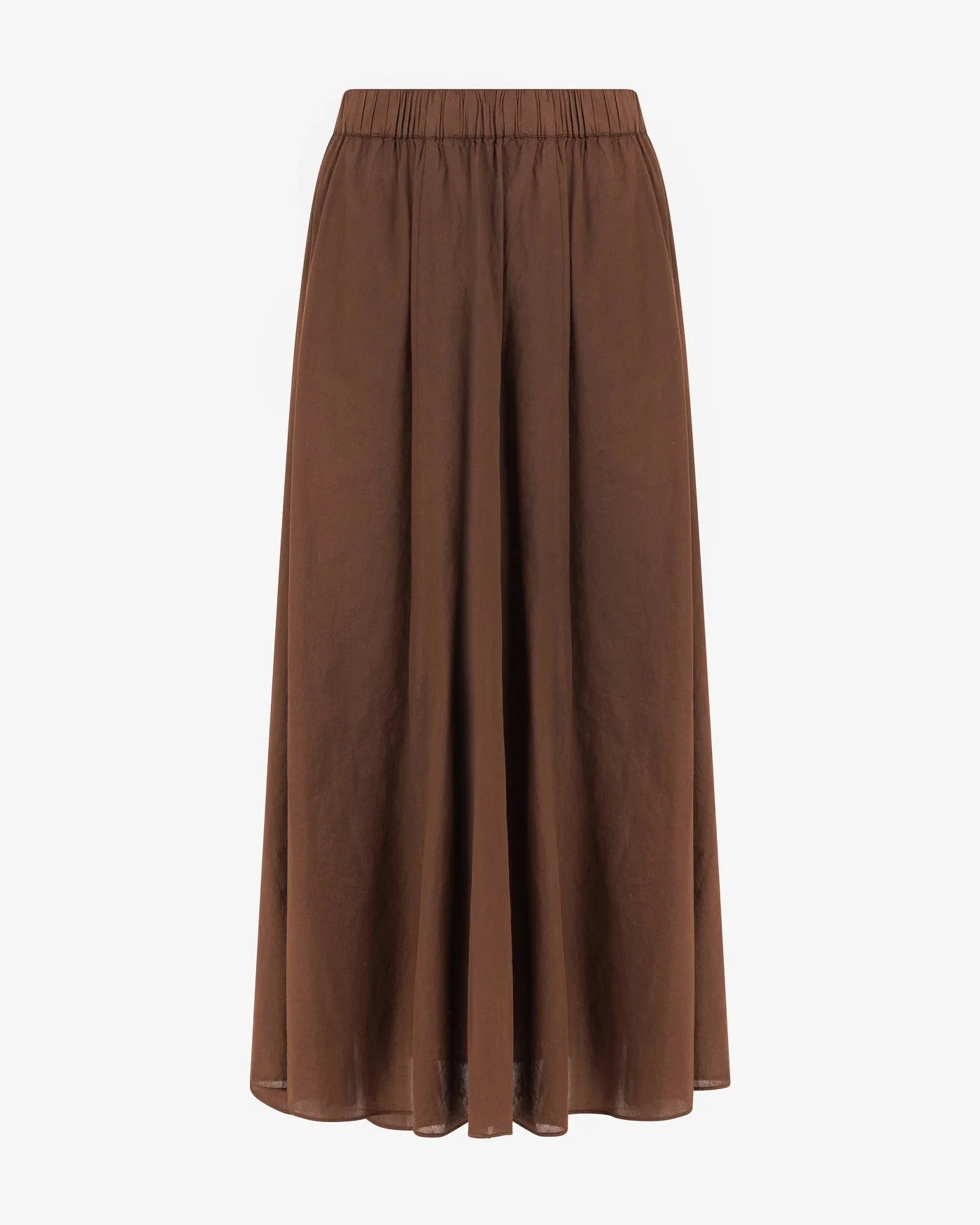 KNITTED CATO SKIRT MID BROWN