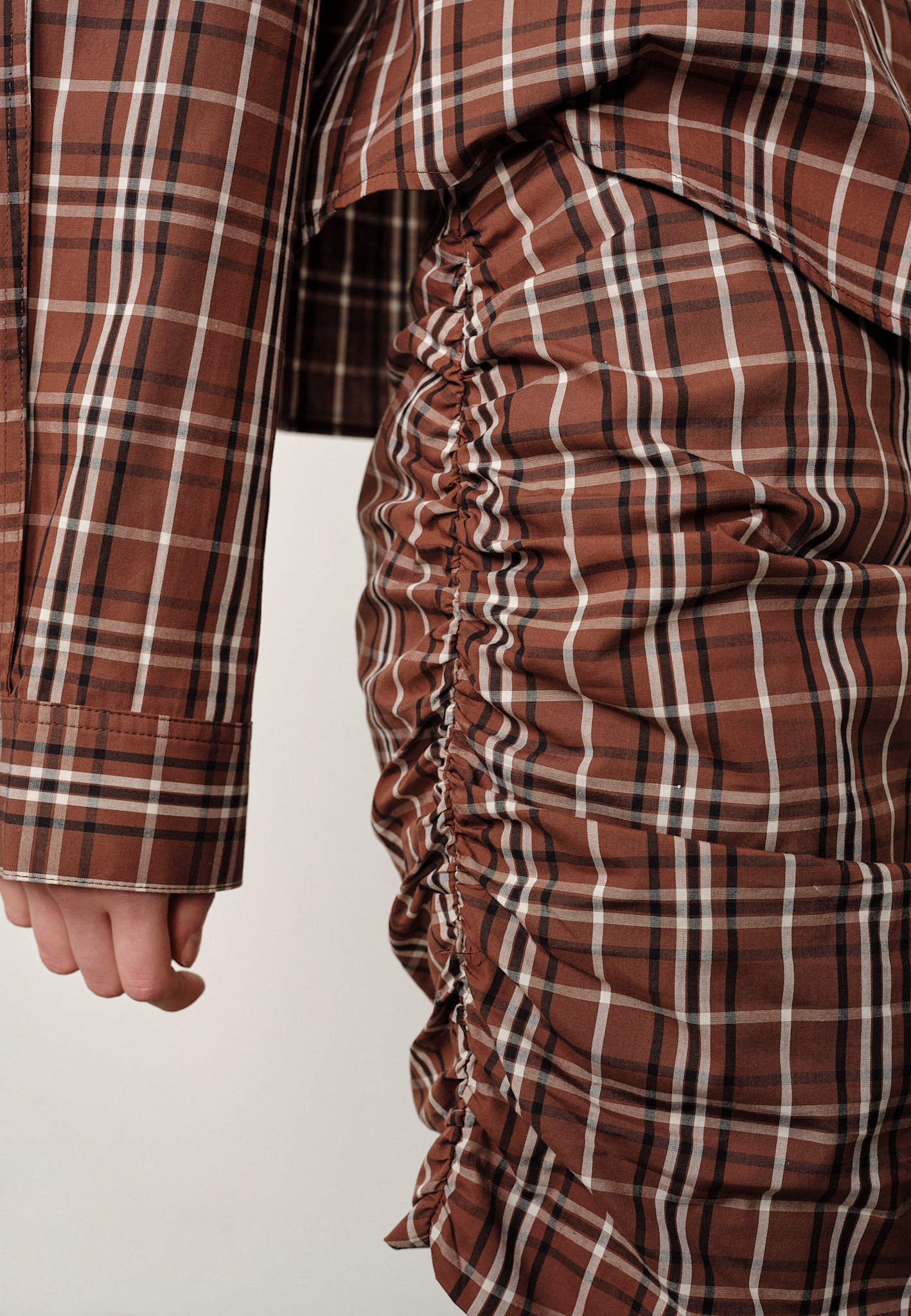 HERSKIND ELSIE SHIRT - BROWN CHECKS