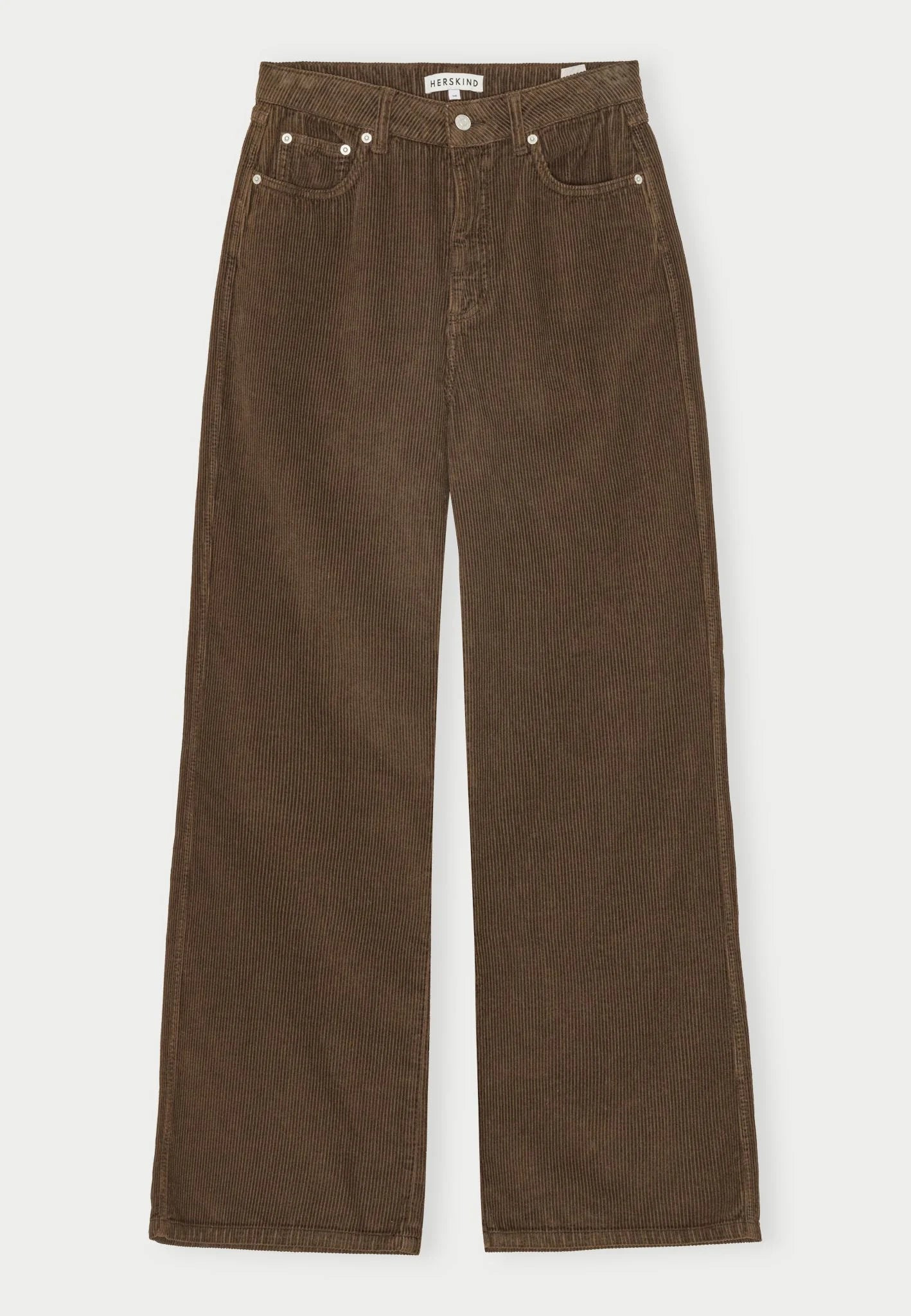 HERSKIND KAT MID WAIST PANTS BROWN