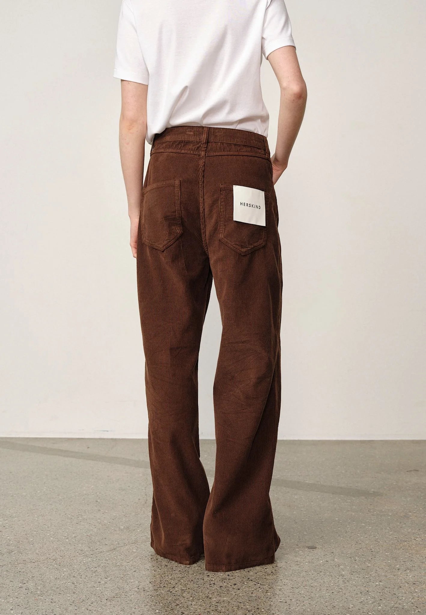 HERSKIND KAT MID WAIST PANTS BROWN