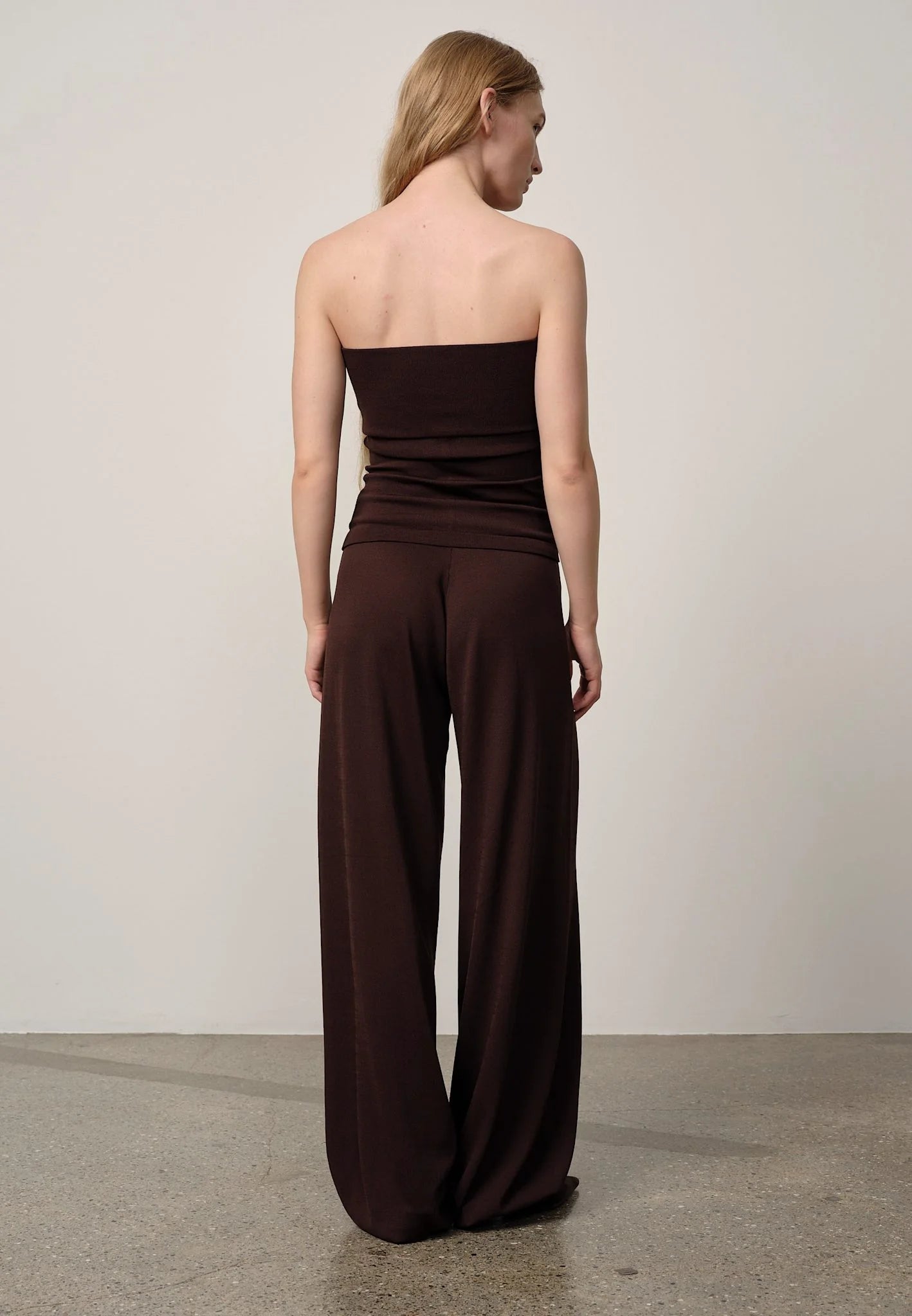 HERSKIND CLARK KNIT PANTS COFFEE