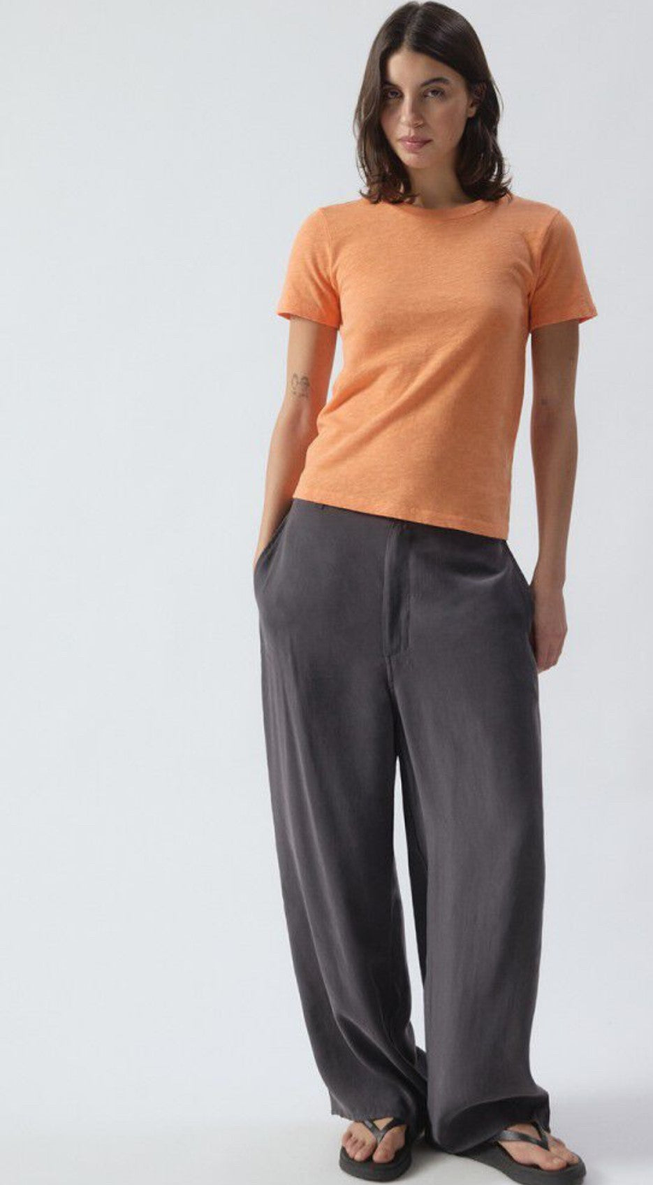 AMERICAN VINTAGE SONOMA T-SHIRT - ABRICOTINE VINTAGE