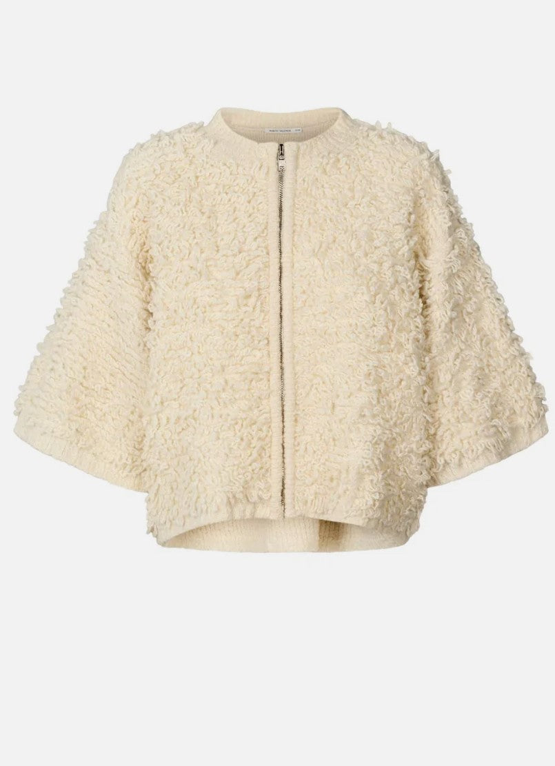 RABENS SALONER - ALICE - KNIT CARDIGAN - OFF WHITE