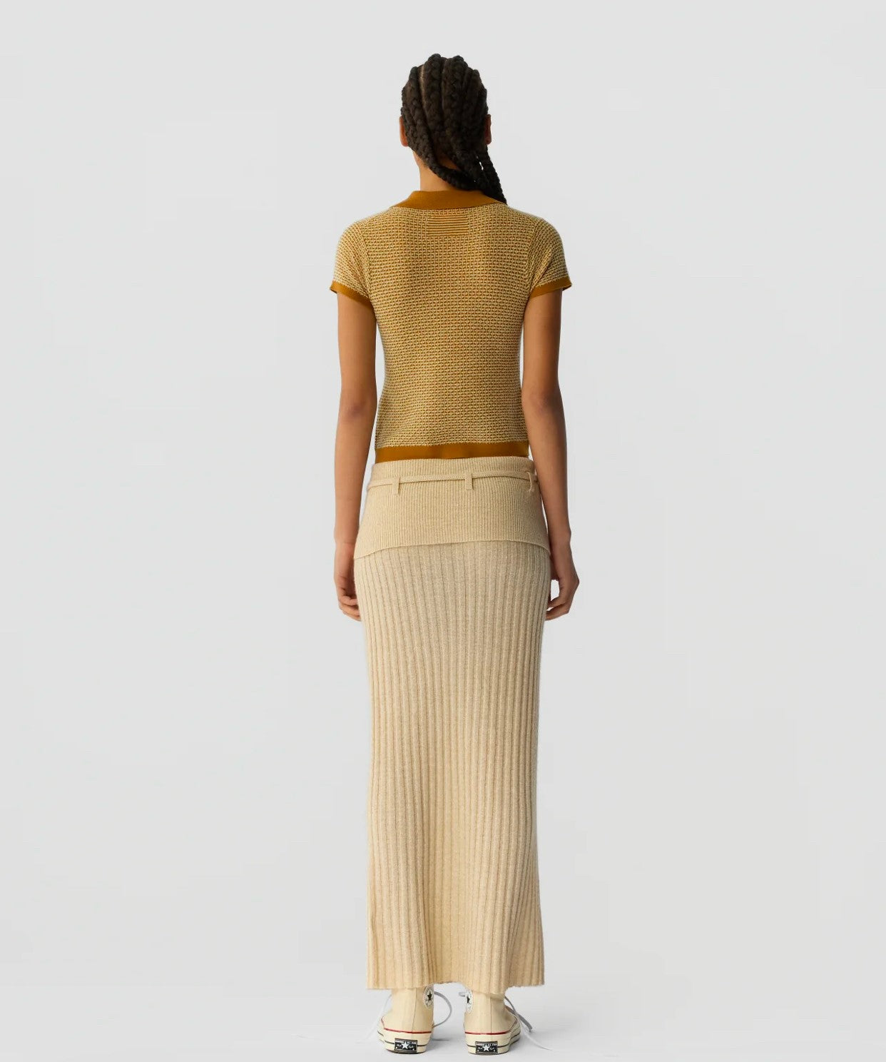 GUEST IN RESIDENCE POLO PIQUE SCHRUNKEN - SUEDE COMBO