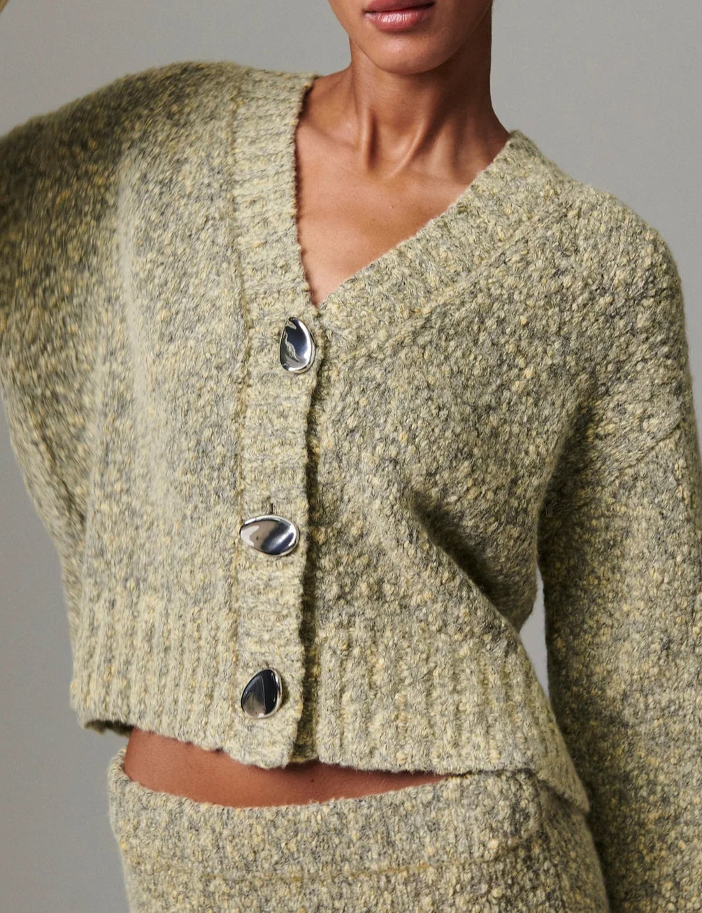 DAY Birger et Mikkelsen Conor Knitted Cardigan - Capers Melange