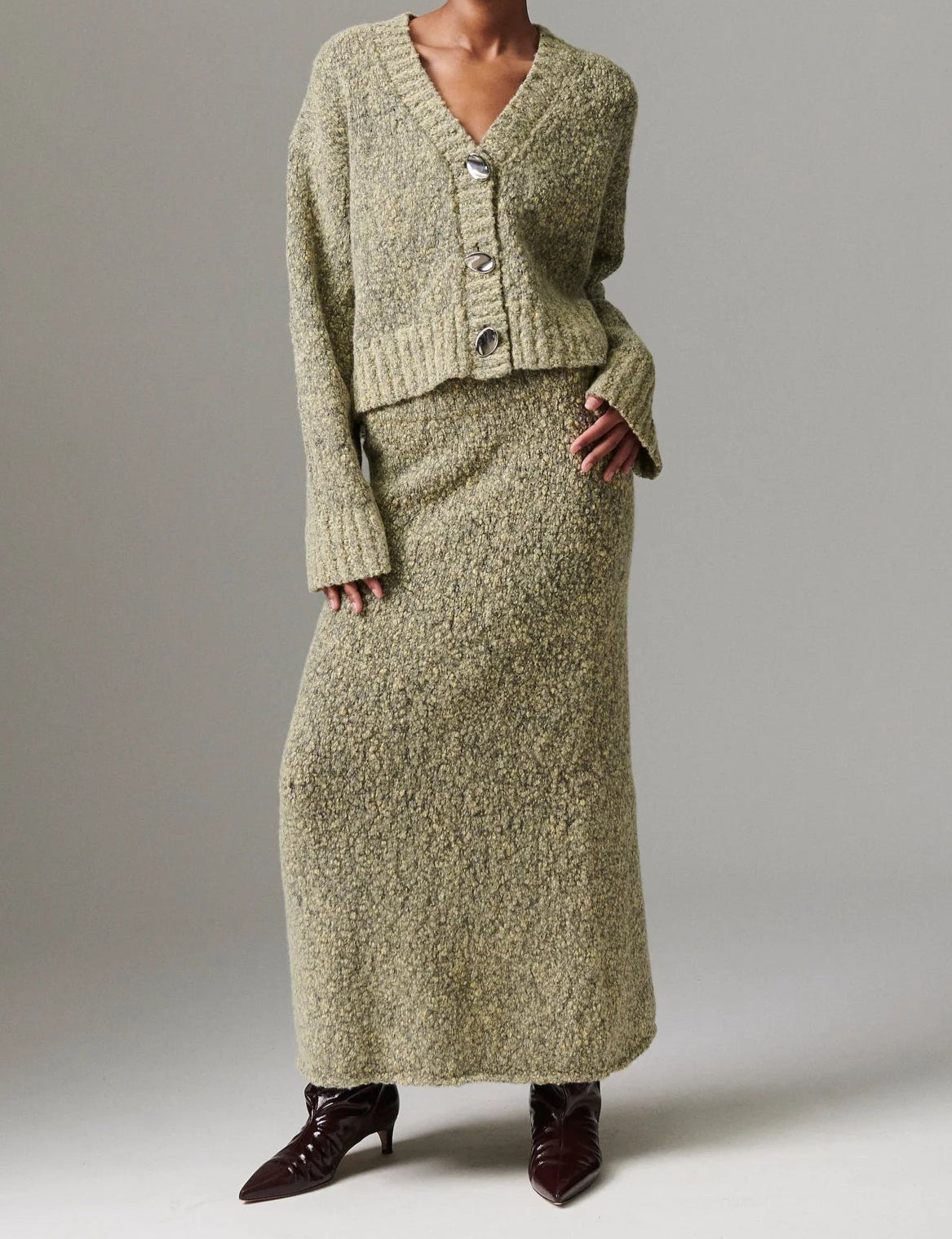 DAY Birger et Mikkelsen Conor Knitted Cardigan - Capers Melange