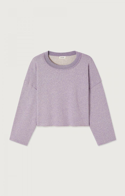AMERICAN VINTAGE DATOWN SWEATER MELANGE MAUVE