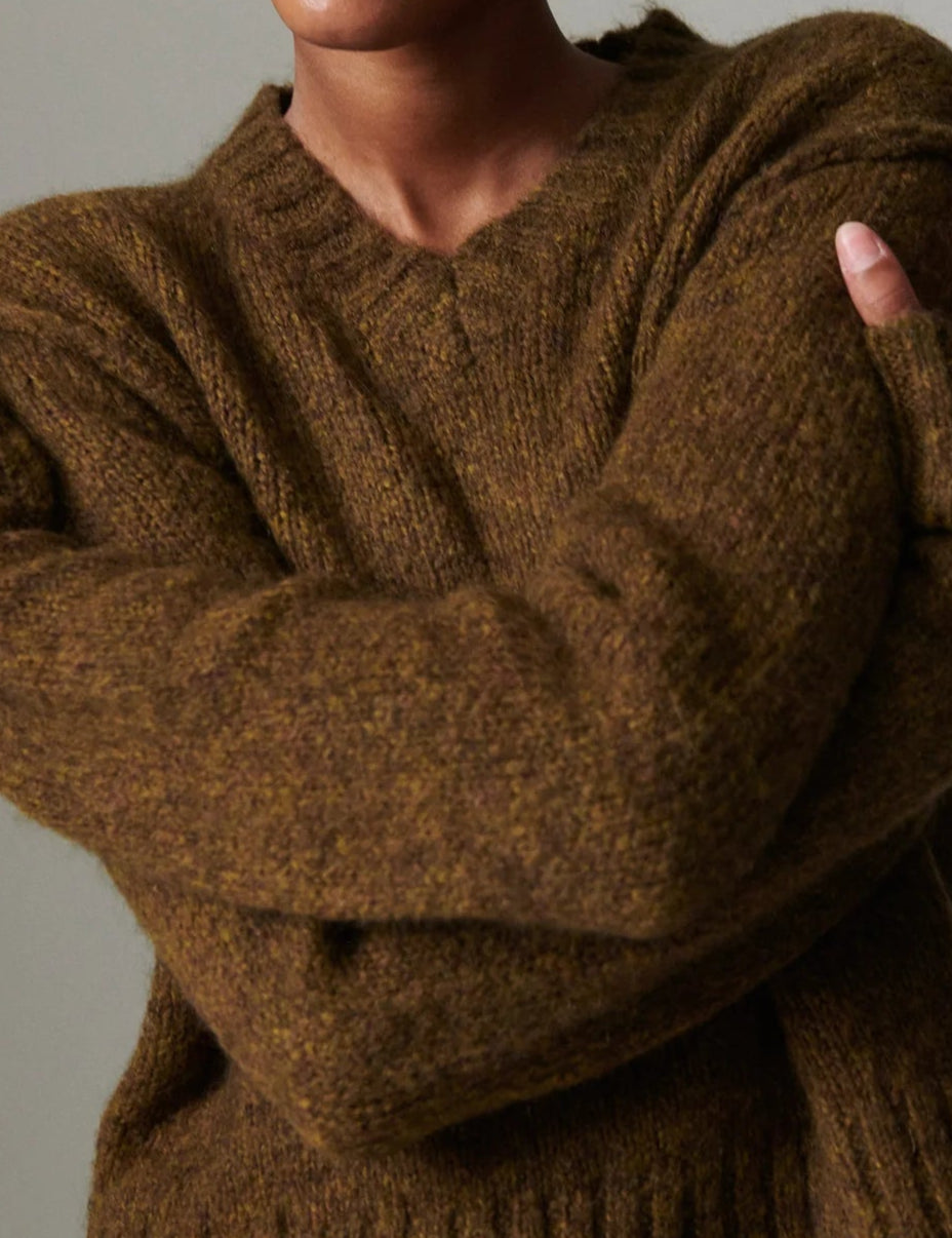 DAY BIRGET ET MIKKELSEN FLORENT SWEATER - CAPERS MELANGE