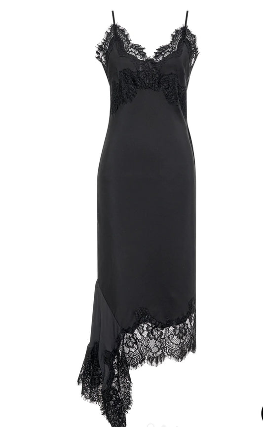 GOLDHAWK ZIJDEN TUNIEK/DRESS - ZWART