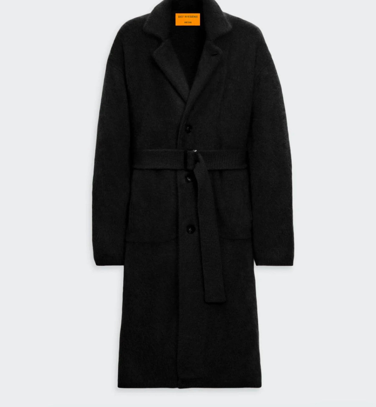 GUEST IN RESIDENCE GRIZZLY WAIST COAT - BLACK