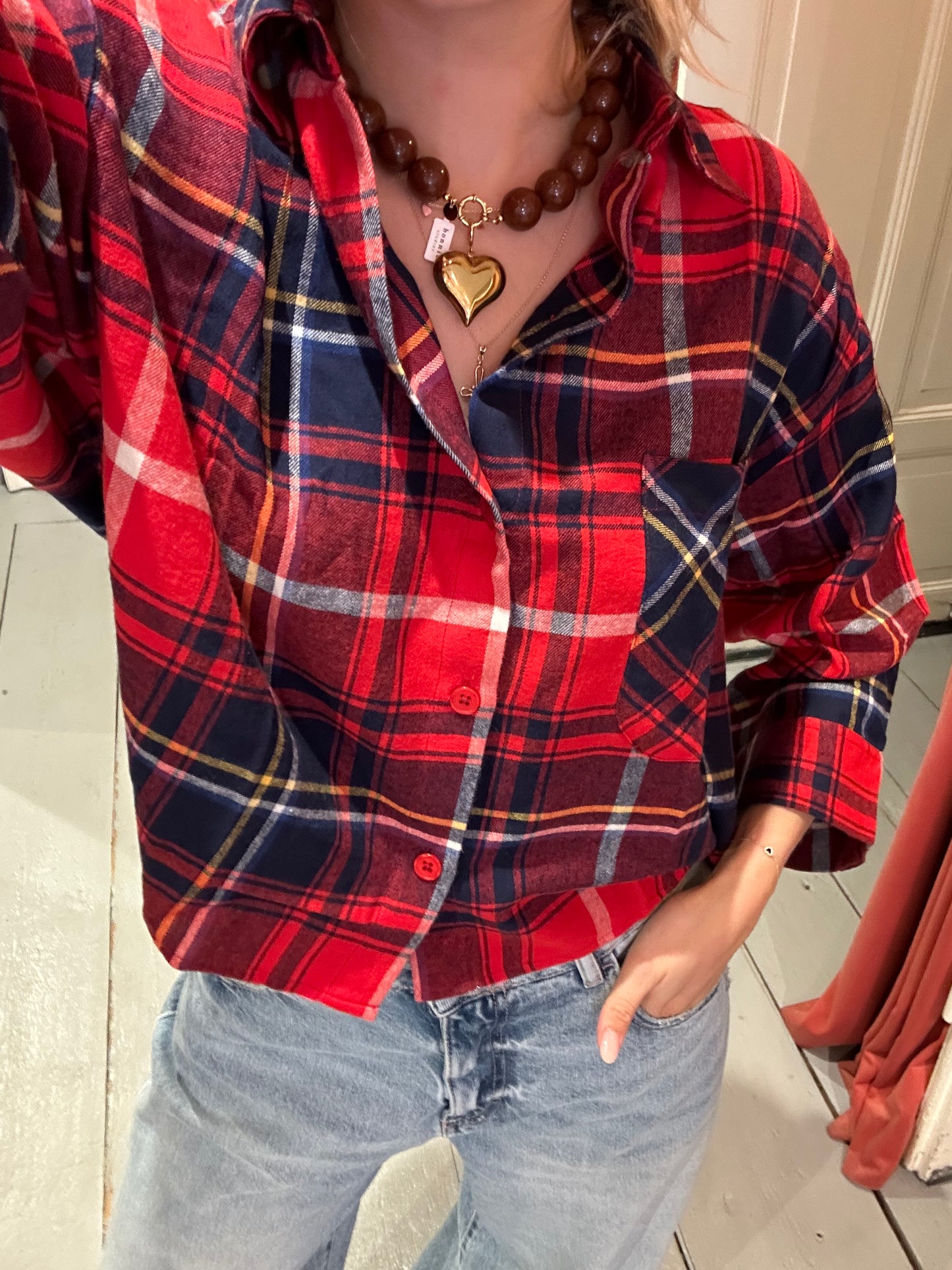RAE ANTWERP NIKKI BLOUSE - FLANNEL