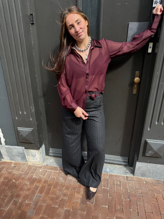 GESTUZ LYNNE SHIRT ARONIA