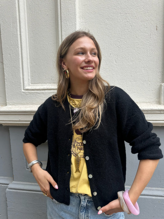 AMERICAN VINTAGE VITOW CARDIGAN - ZWART