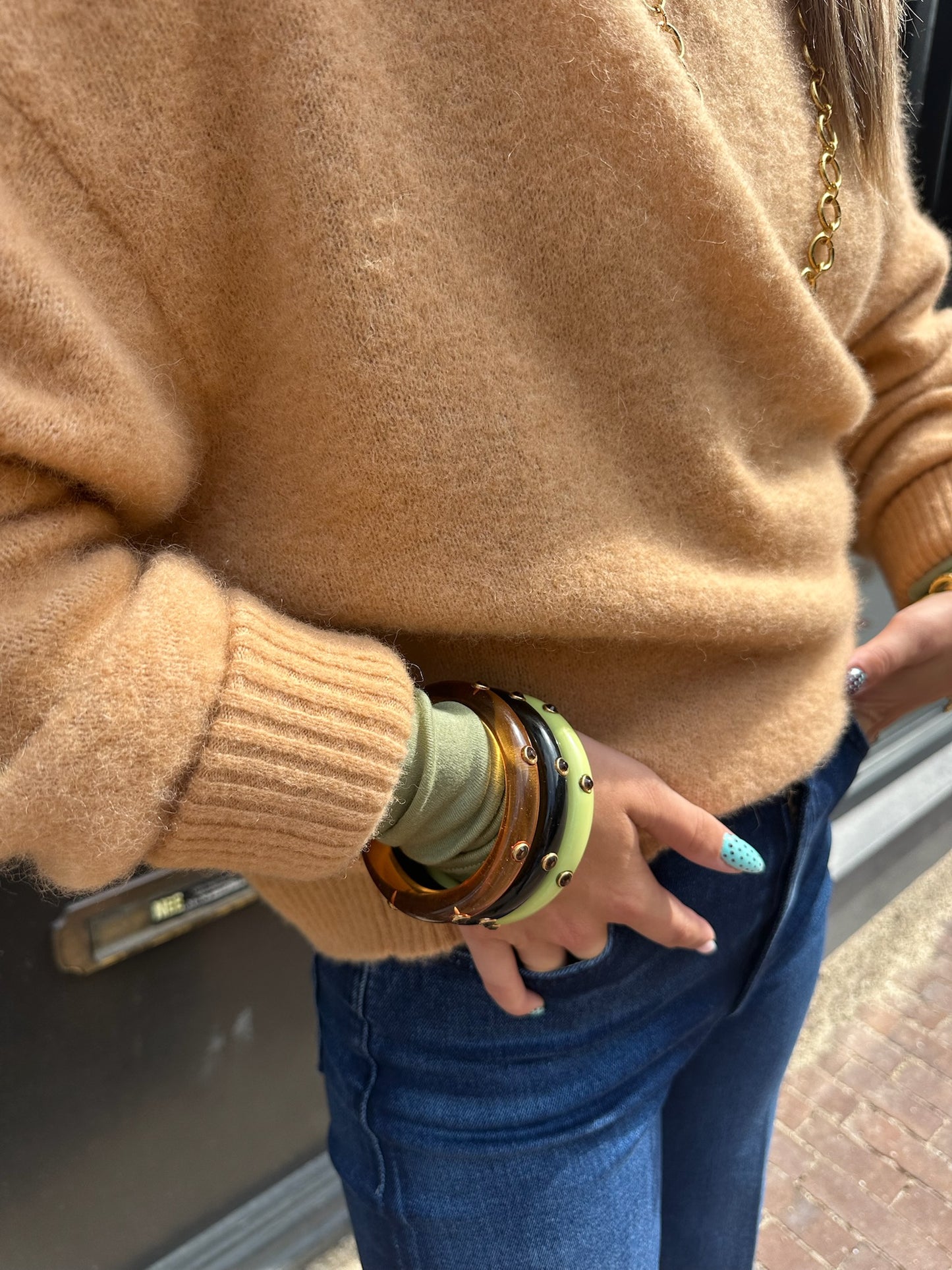 AMERICAN VINTAGE VITOW SWEATER HAZELNUT MELANGE