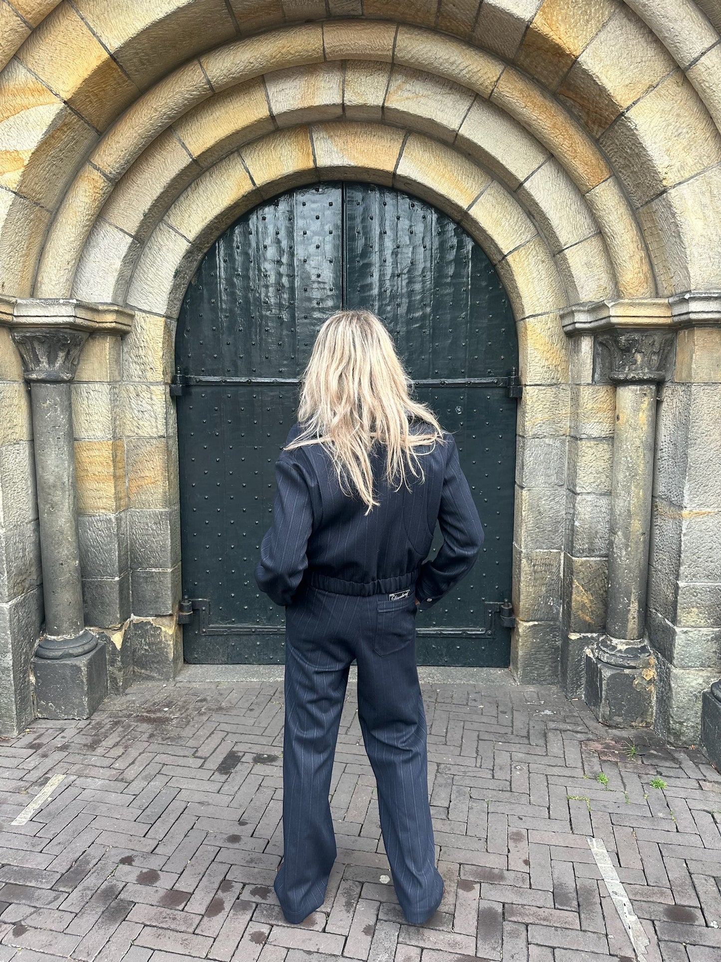 MARGAUX LÖNNBERG ANJA JACKET NAVY STRIPES