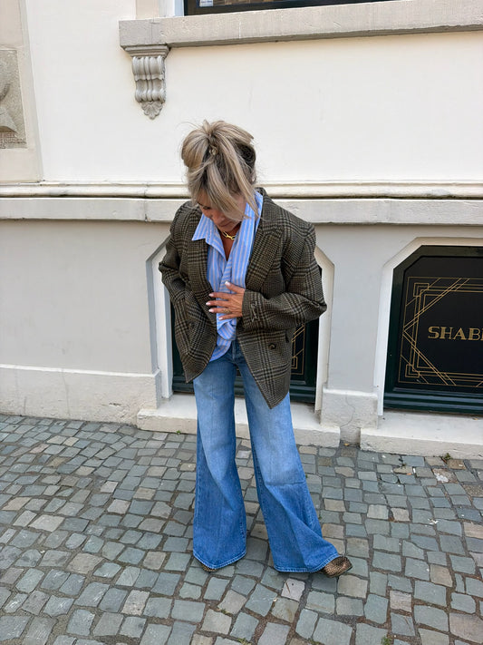 MARGAUX LONNBERG ELVIS JACKET GREEN CHECK
