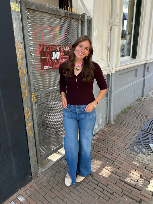 MOTHER JEANS - THE HUSTLER ROLLER PATCH POCKET SNEAK