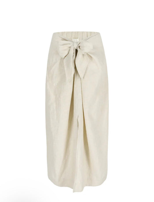 RAE ANTWERP JASMINE SKIRT - ROK - LINEN - NATURAL