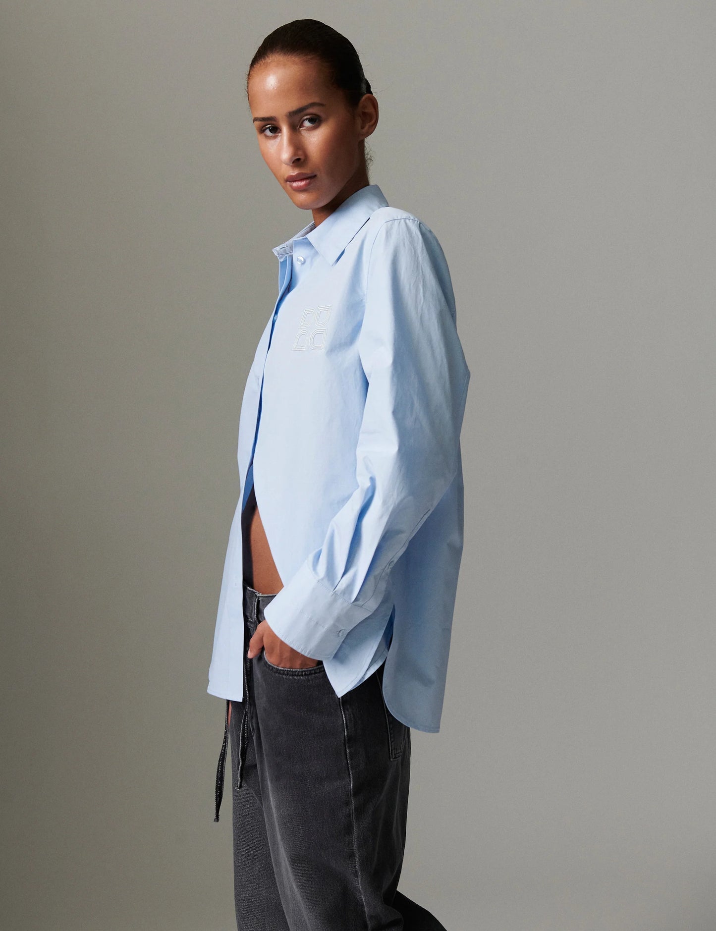 DAY BIRGER ET MIKKELSEN POPLINA BLOUSE CHAMBRAY BLUE