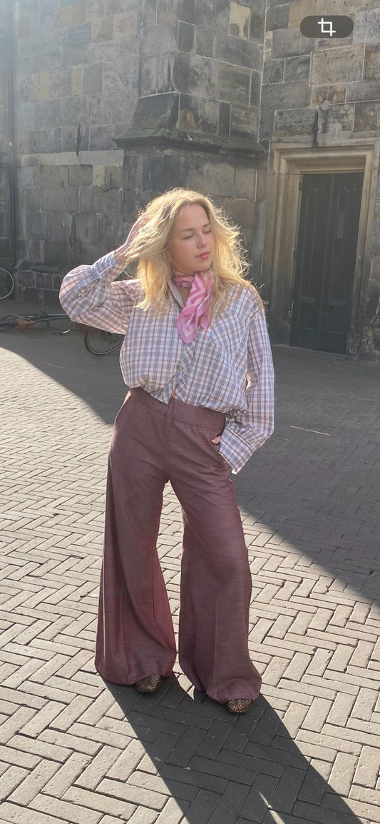 SEA ME HAPPY SUPER WOODY PANTS LIGHT WOVEN - CABERNET