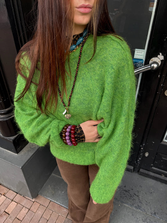 RABENS SALONER - PULLOVER - BEKA - APPEL/GROEN