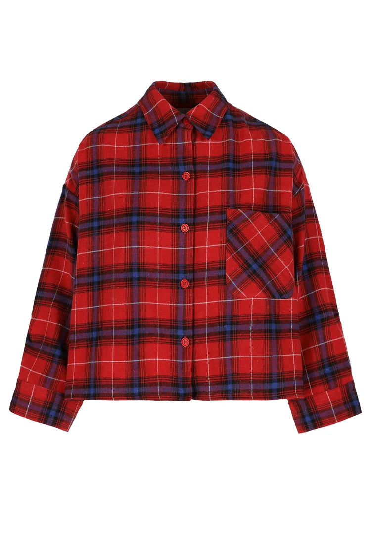RAE ANTWERP NIKKI BLOUSE FLANEL RED