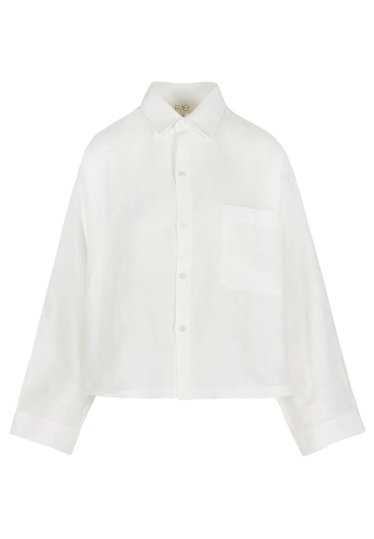 RAE ANTWERP NIKKI SHIRT LINEN - WHITE