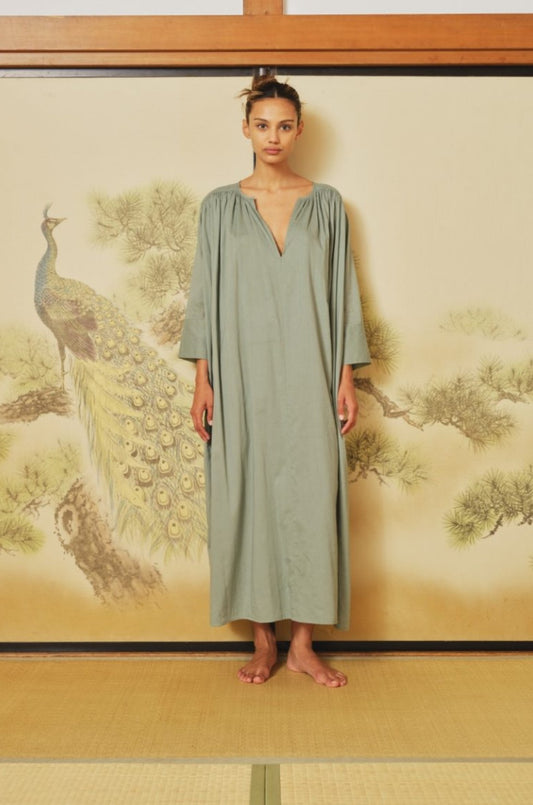 SEA ME HAPPY SAKURA DRESS - GROEN