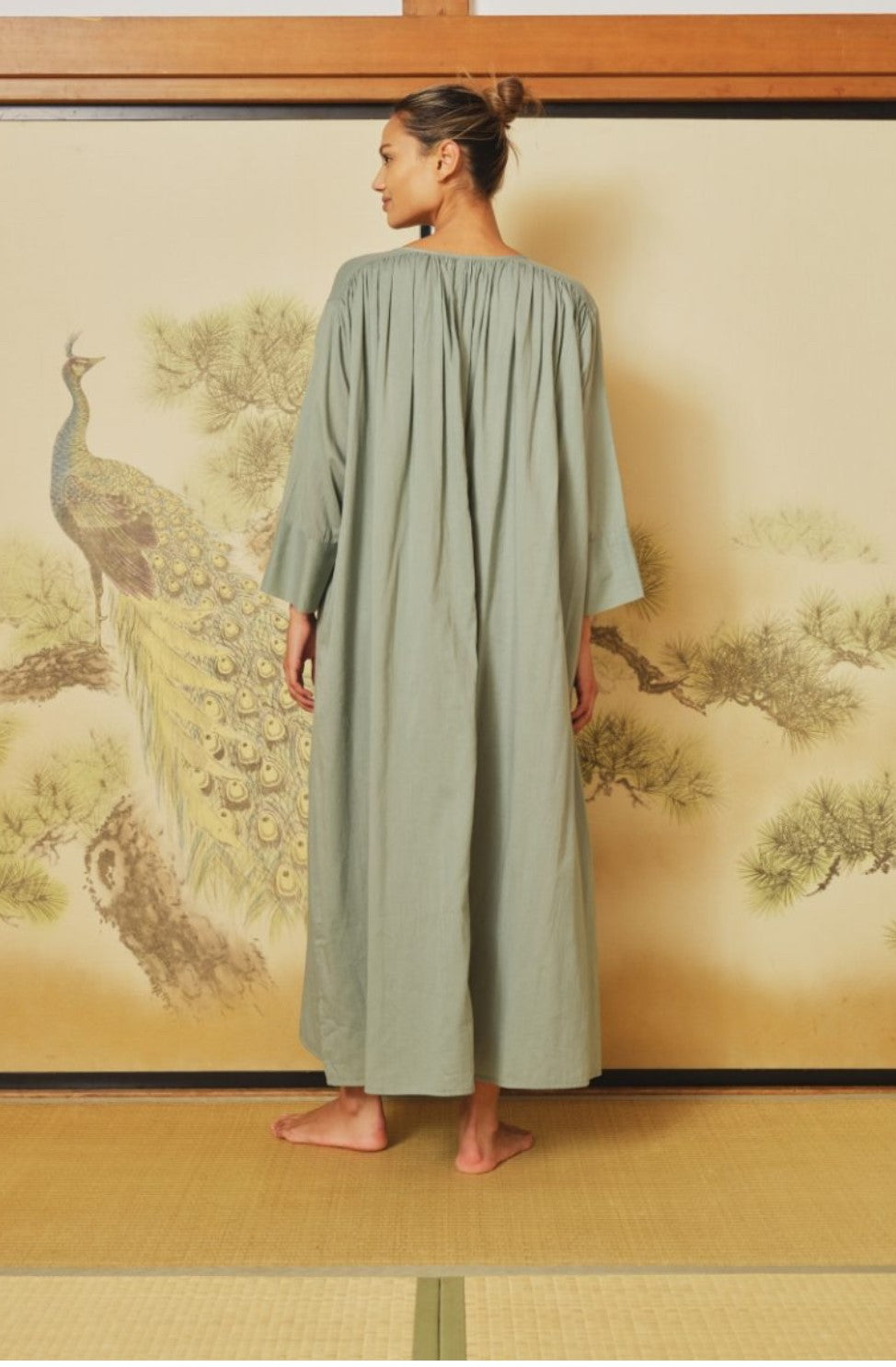 SEA ME HAPPY SAKURA DRESS - GROEN