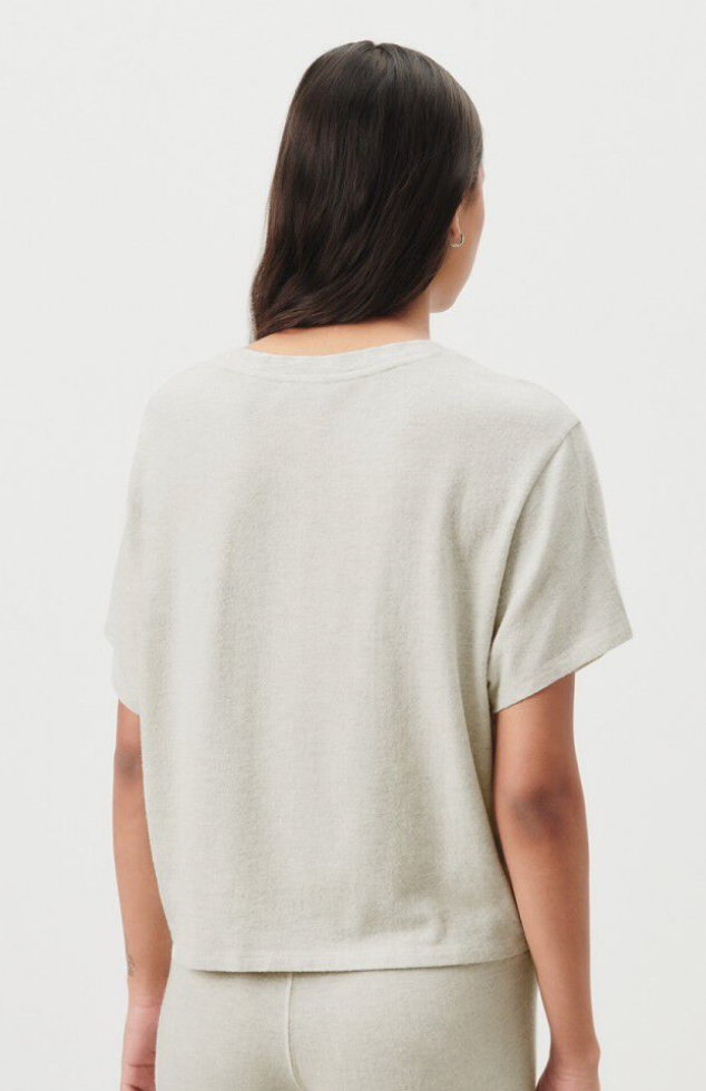 AMERICAN VINTAGE YPAWOOD T-SHIRT - GRIS SHINE