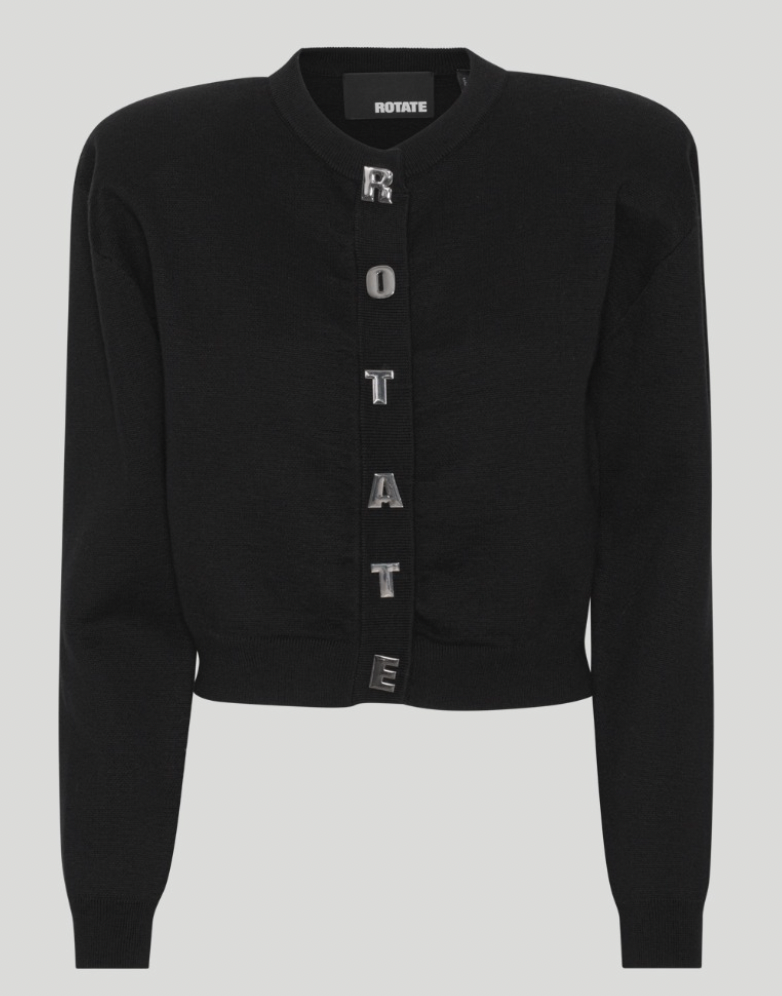 ROTATE FIRM KNIT VEST - ZWART