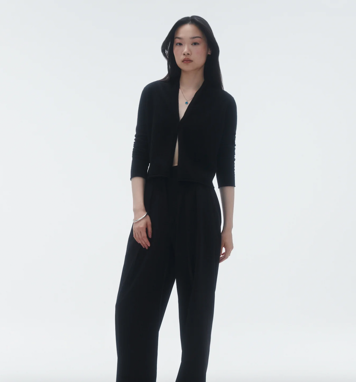 GUEST IN RESIDENCE STEALTH CARDIGAN BLACK