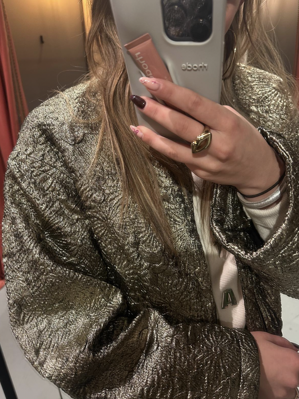 BA&SH BARY JACKET - GOLD