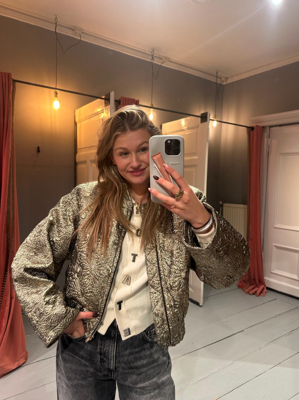 BA&SH BARY JACKET - GOLD