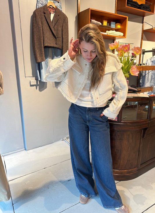 FRAME TAILORED JEANS-DENIM WIDE LED TROUSER MONDAY