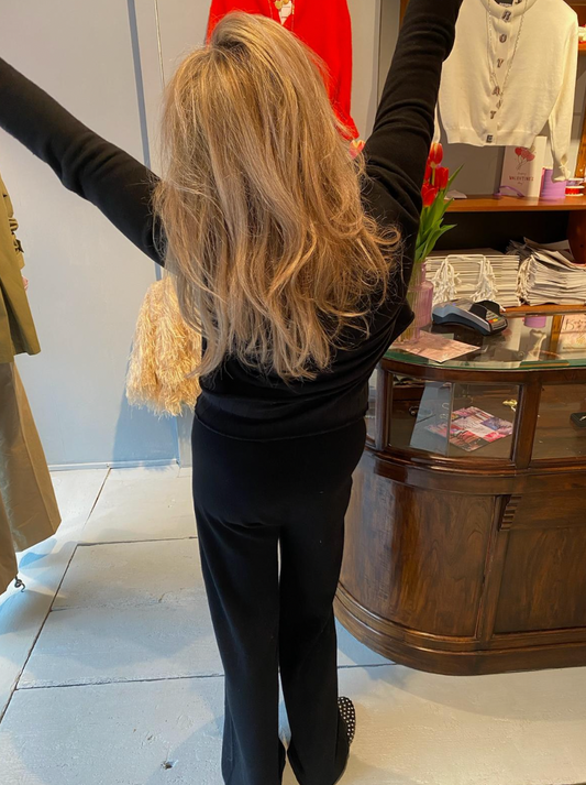 GUEST IN RESIDENCE STEALTH CARDIGAN BLACK