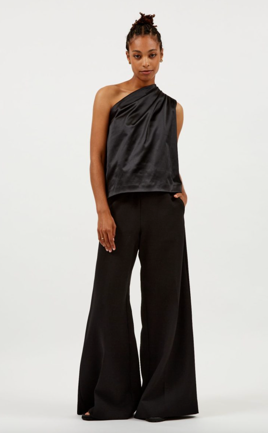 SEA ME HAPPY SUPER WOODY CASUAL PANTS - BLACK